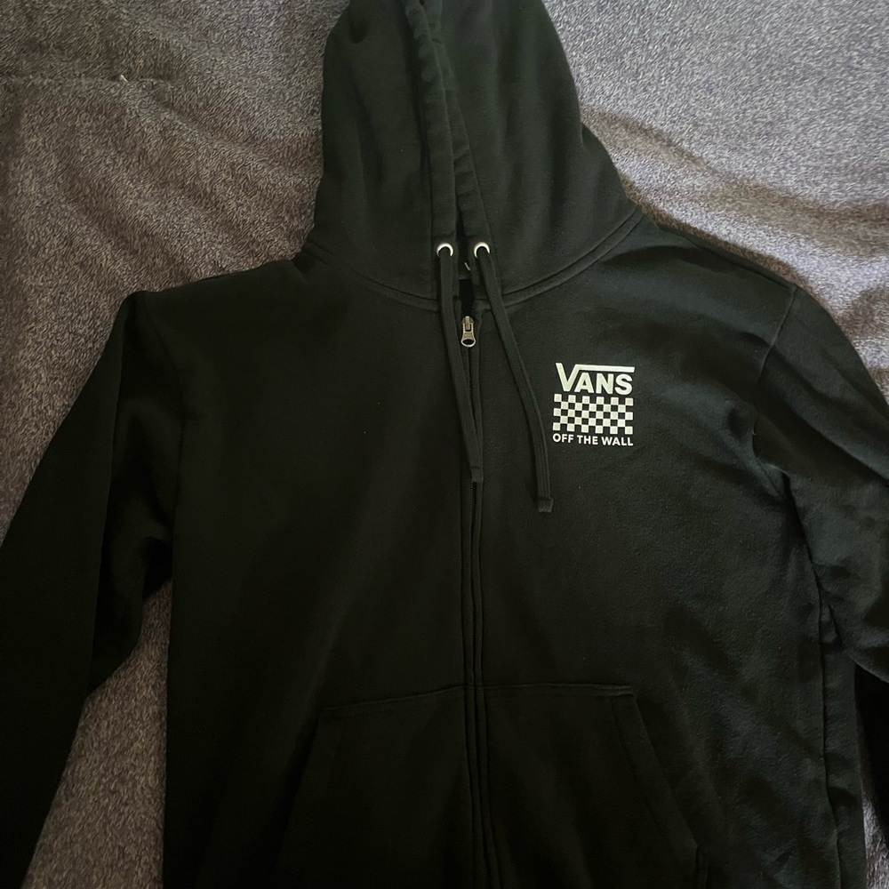 Barely worn vans zip up hoodie